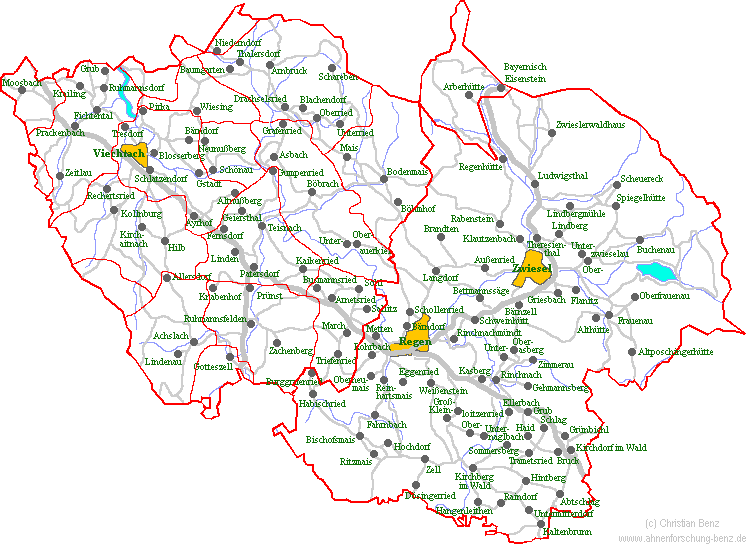 Pfarreien im Landkreis Regen