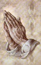 Die betenden Hände (Dürer) - ein beliebtes Motiv der Sterbebilder